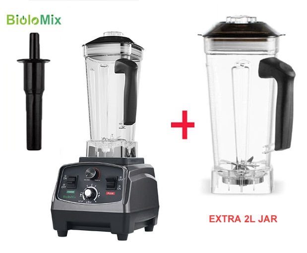 Thumbnail: BioloMix 3HP 2200W Heavy Duty Commercial Grade Timer Blender Mixer Juicer Fruit