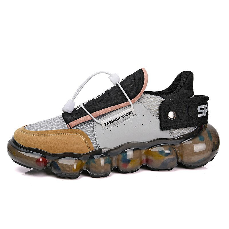 Thumbnail: Fashion Men TPU Shoes Breathable Sneakers Men Comfortable Popcorn Bottom Cushio
