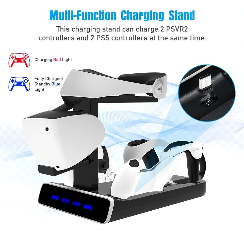 Thumbnail: for Snoy PSVR2 Charging Display Stand with LED Light - VR Stand Display Your PS