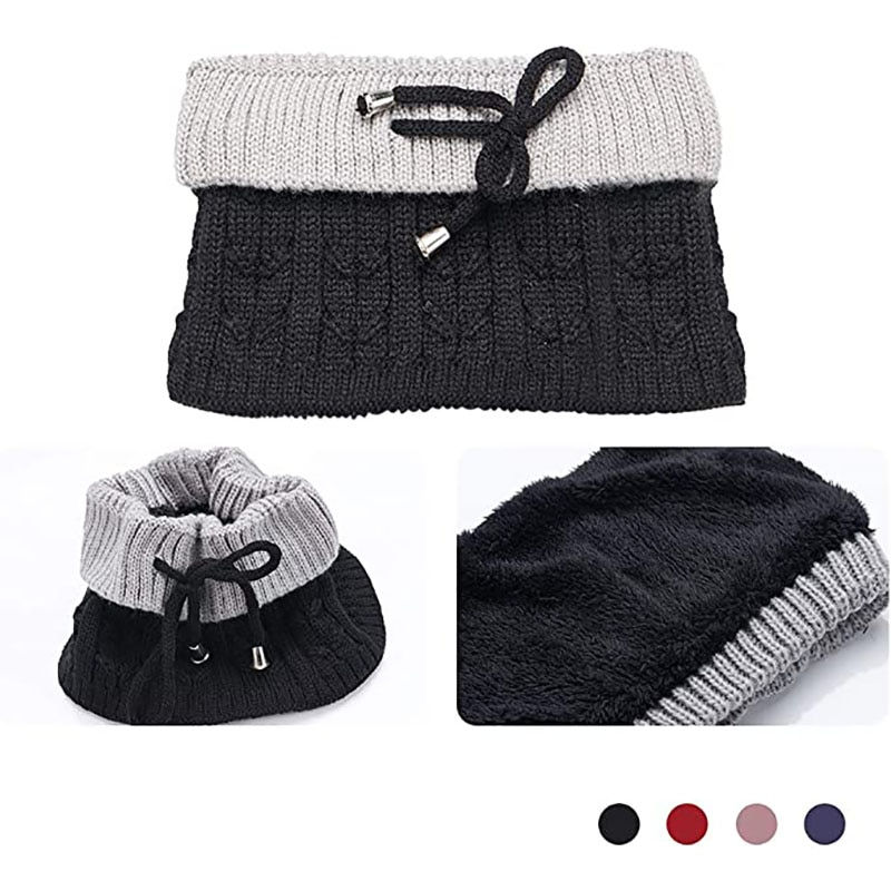 Thumbnail: Fleece Lined Womens Beanie Knit Hat, Winter Scarf Mask Set,Girls Warm Hat Earmu