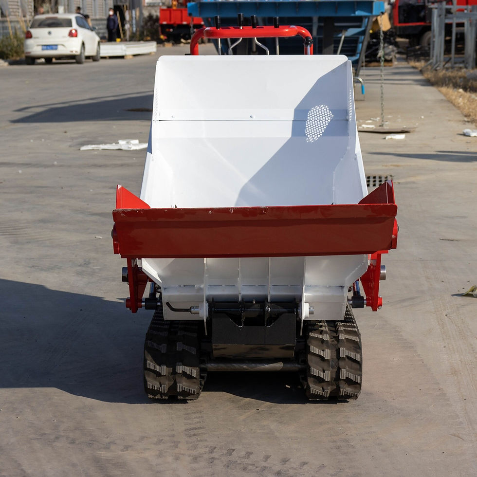 Thumbnail: Small Dumper 500kgs 1000 Kg Crawler Mini Dumper With Gripper And Long Arm Boom 