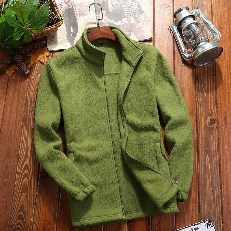थंबनेल: Men Winter Jacket Men Outdoor Sports Softshell and Coats Army With Zipper