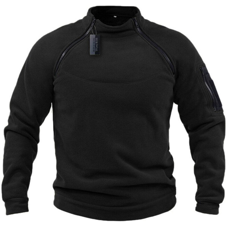 الصورة المصغرة: US Men's Tactical Outdoor Polar Fleece Jacket Hunting Clothes Warm Zippers Pull
