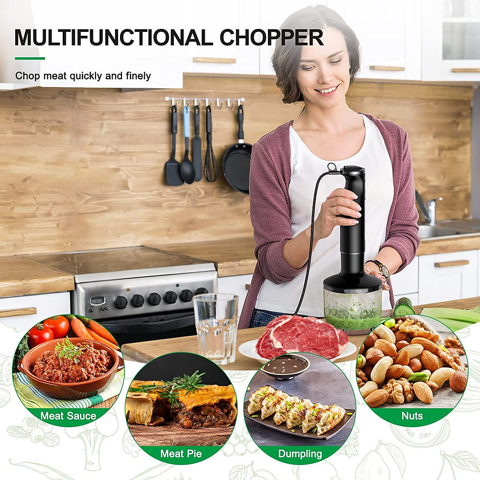 Thumbnail: Obabil 500 Watt 9-Speed Handheld Immersion Hand Blender