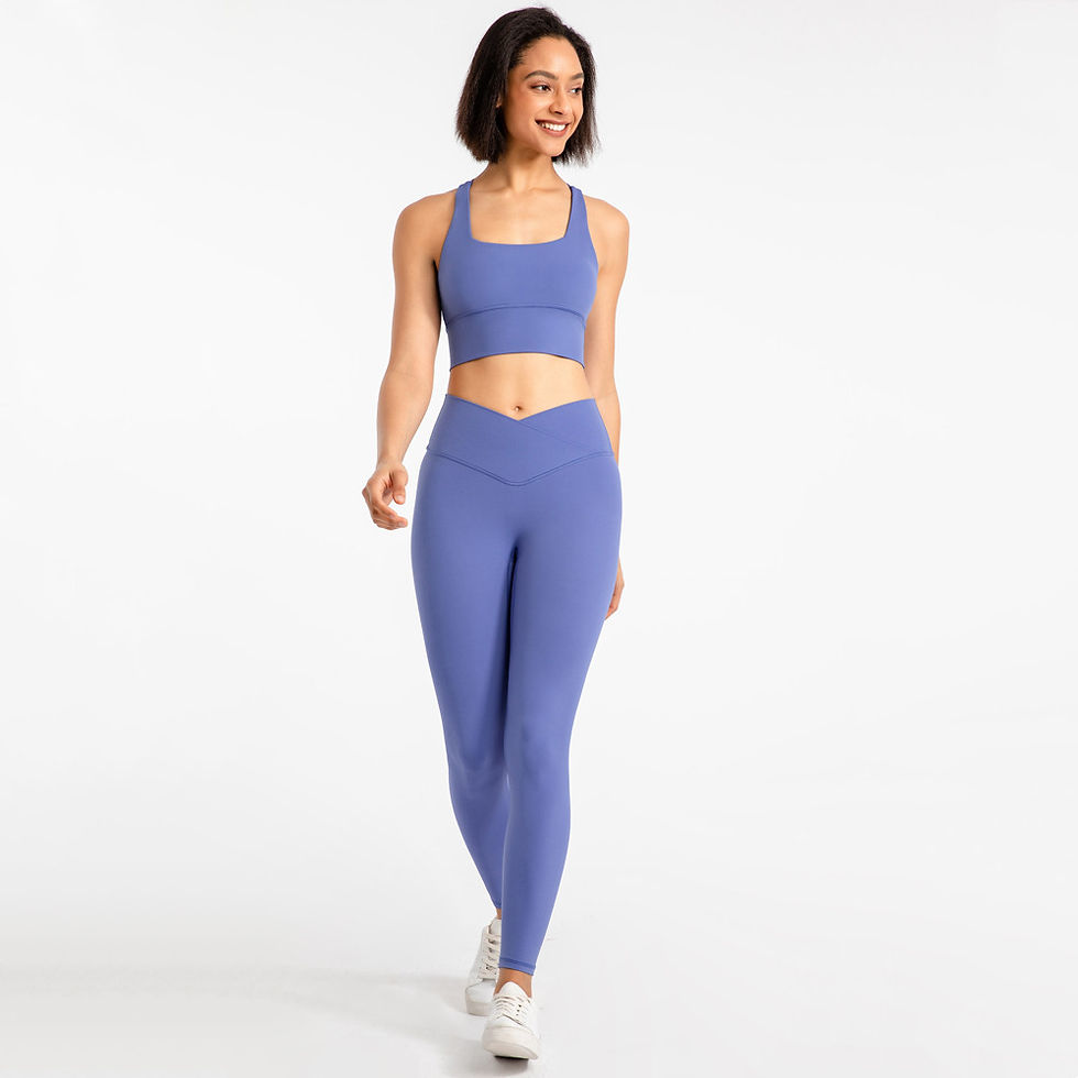 Миниатюра: Gym Fitness Sets 2 Piece Sports Bra and Legging Set Yoga Outfits Training Wear