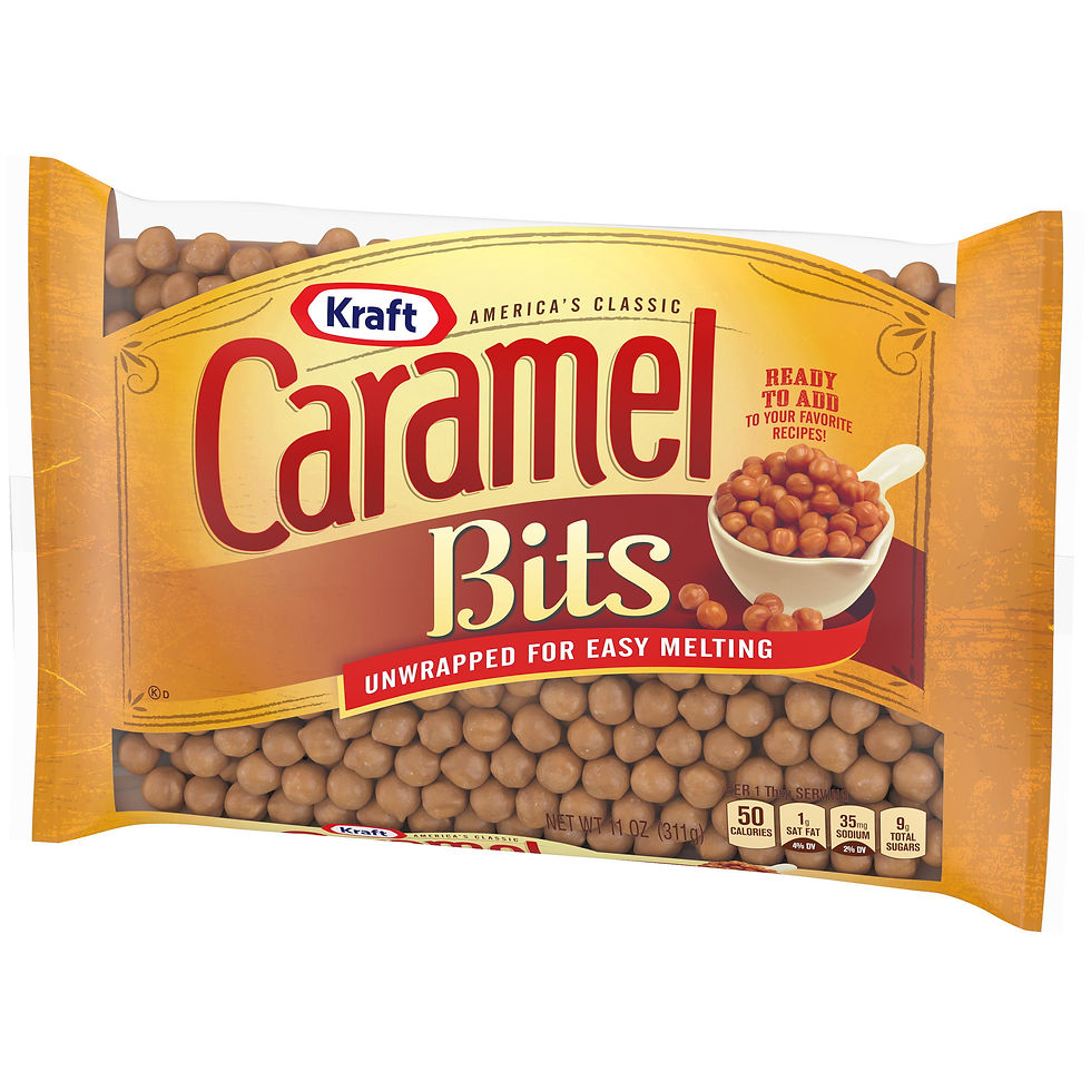 Miniature : Kraft America's Classic Unwrapped Candy Caramel Bits for Easy Melting, 11 oz Bag
