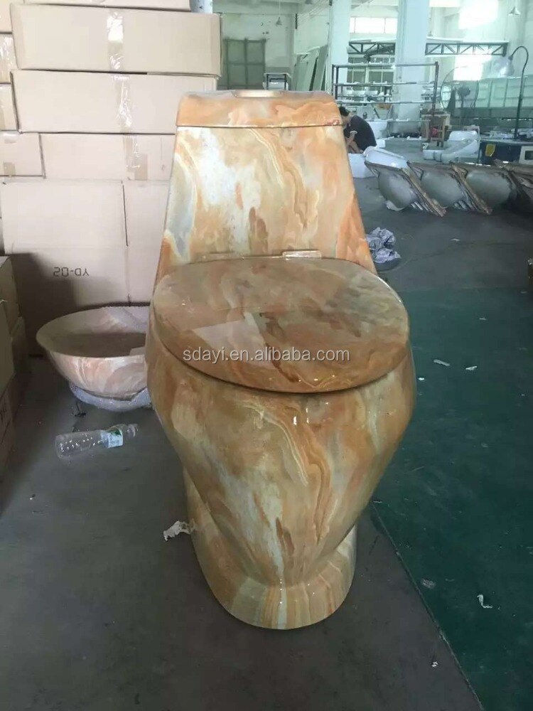 Thumbnail: ceramic  color wc toilet set  bathroom stone wc toilet bowl marble toilet