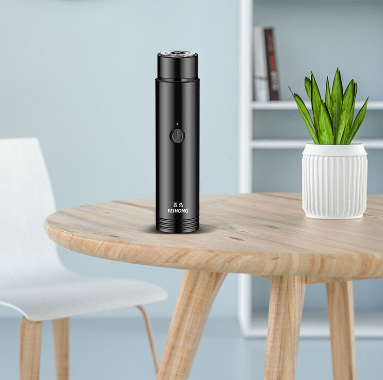 Thumbnail: Wholesale Feihong Mini Electric Razor Portable Car Rechargeable Razor Razor