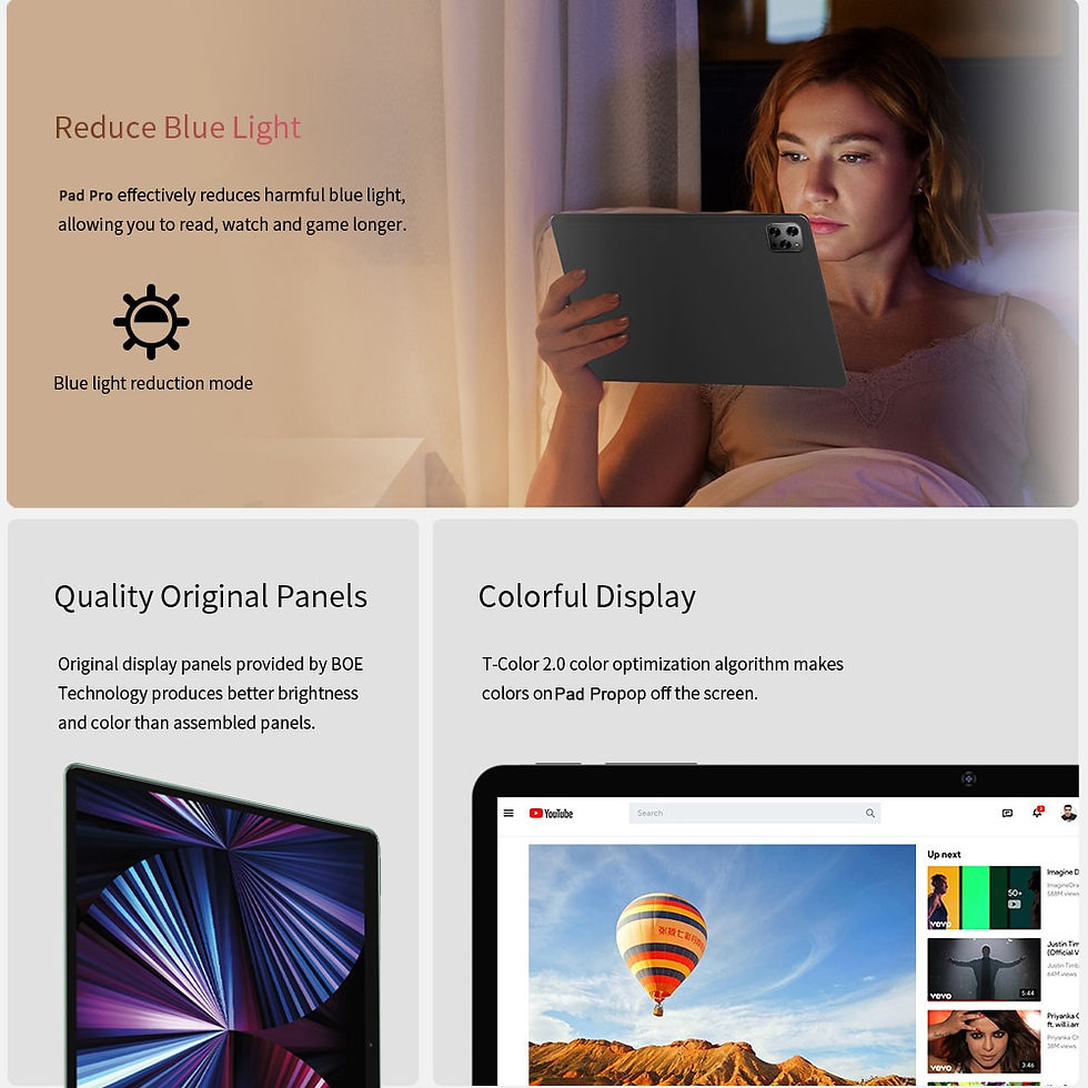 Миниатюра: New 10.1 Inch Tablets Android 11 Octa Core 8GB RAM 128GB ROM Dual 4G LTE Phone 