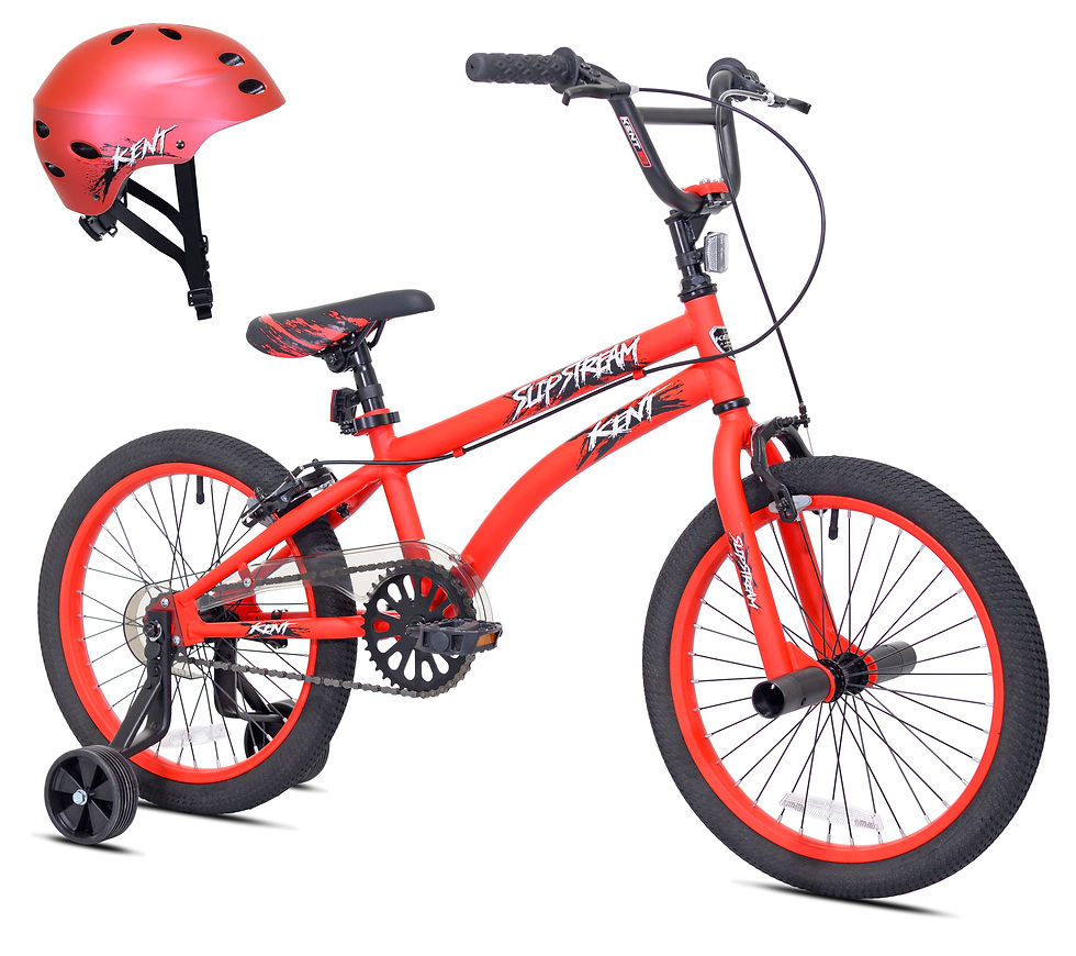 Thumbnail: 18" Boy's BMX Slipstream Bicycle with Helmet