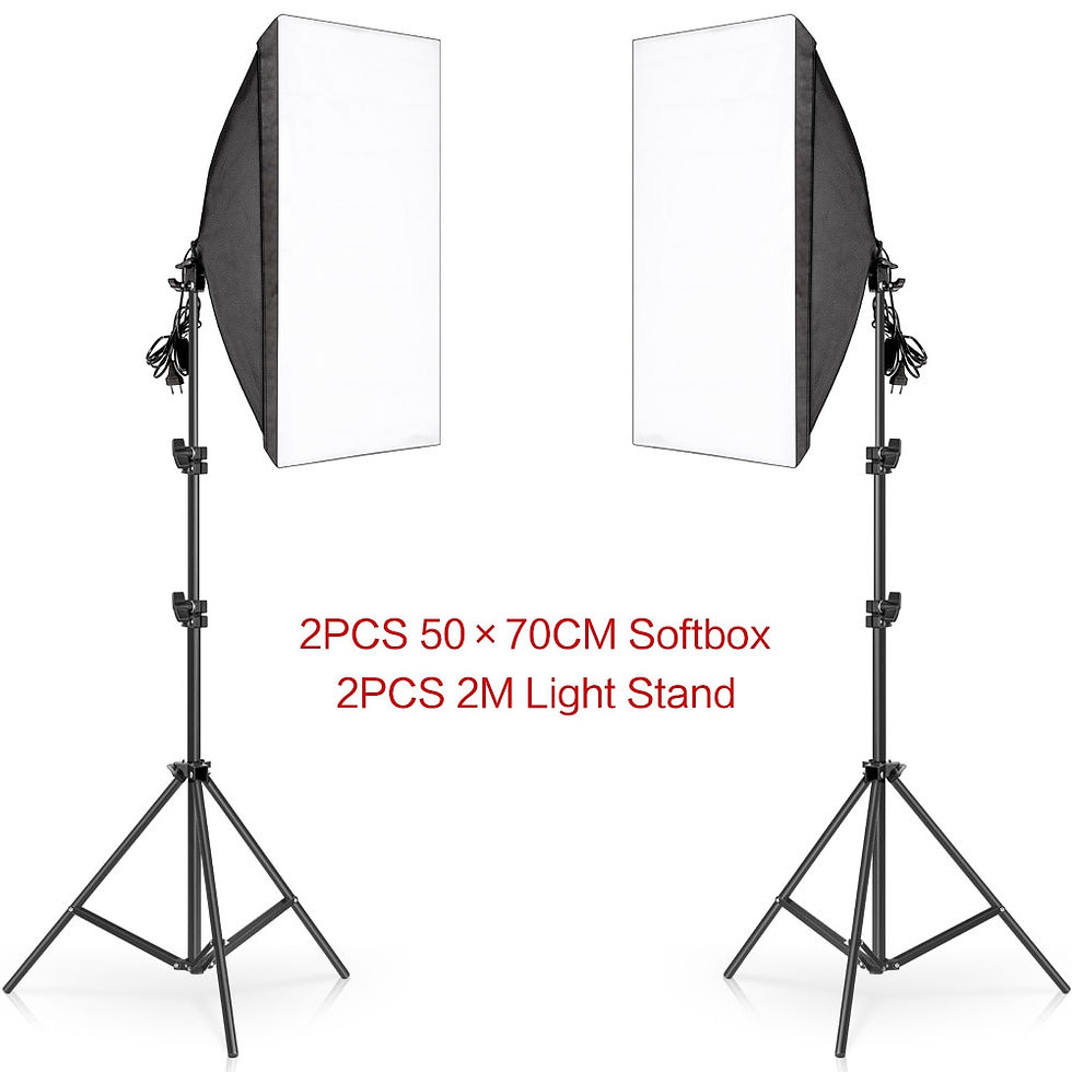 Miniaturbild: SH Photography 50x70CM Softbox Lighting Kits Professional Light Box System With