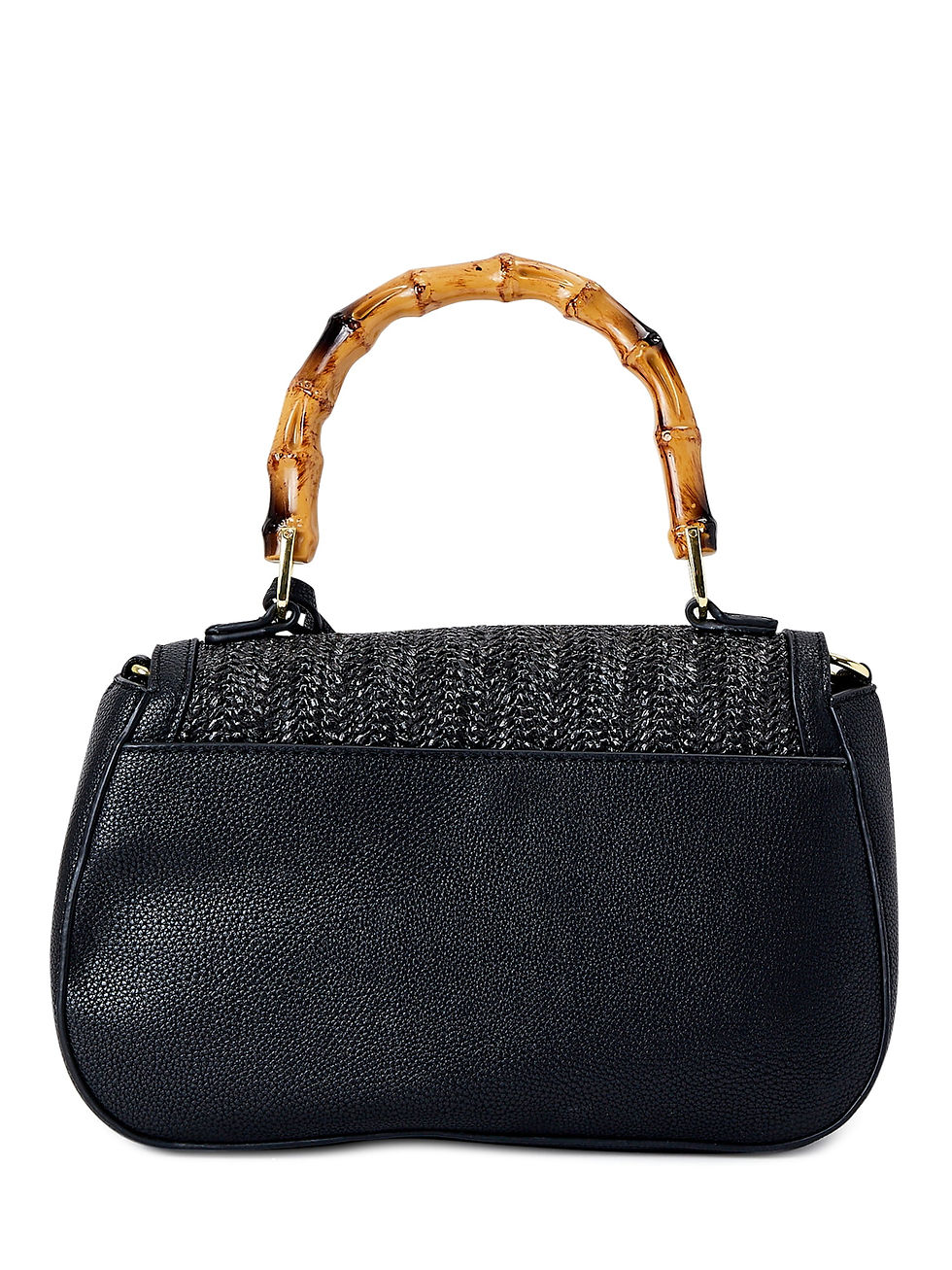 Miniatura: C. Wonder Women’s Adult Jasmine Faux Straw Shoulder Bag with Bamboo-Look Handle