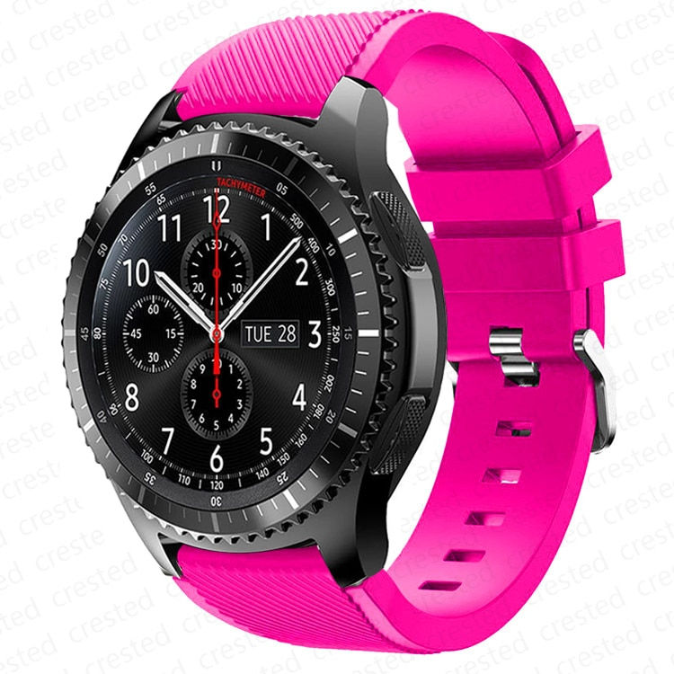 Thumbnail: 20mm 22mm Band for Samsung Galaxy Watch 4 44mm 40mm 5 pro active 2 Gear s3 sili