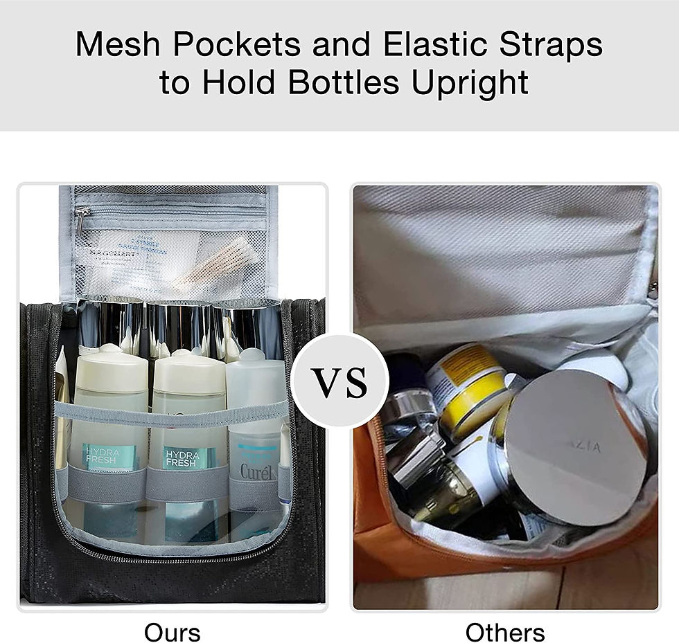Miniatura: Toiletry Bag for Men, BAGSMART Travel Toiletry Organizer with hanging hook, Wat