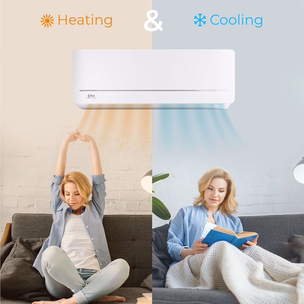 Thumbnail: 9000 BTU Ductless Mini Split Air Conditioner Heat Pump Wall Mount up to 20.5 SE