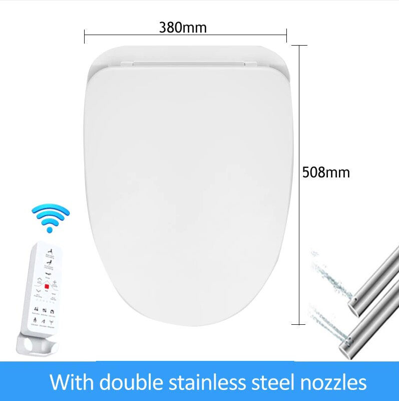 Thumbnail: Ecofresh smart toilet seat cover electronic bidet cover clean dry seat heating 
