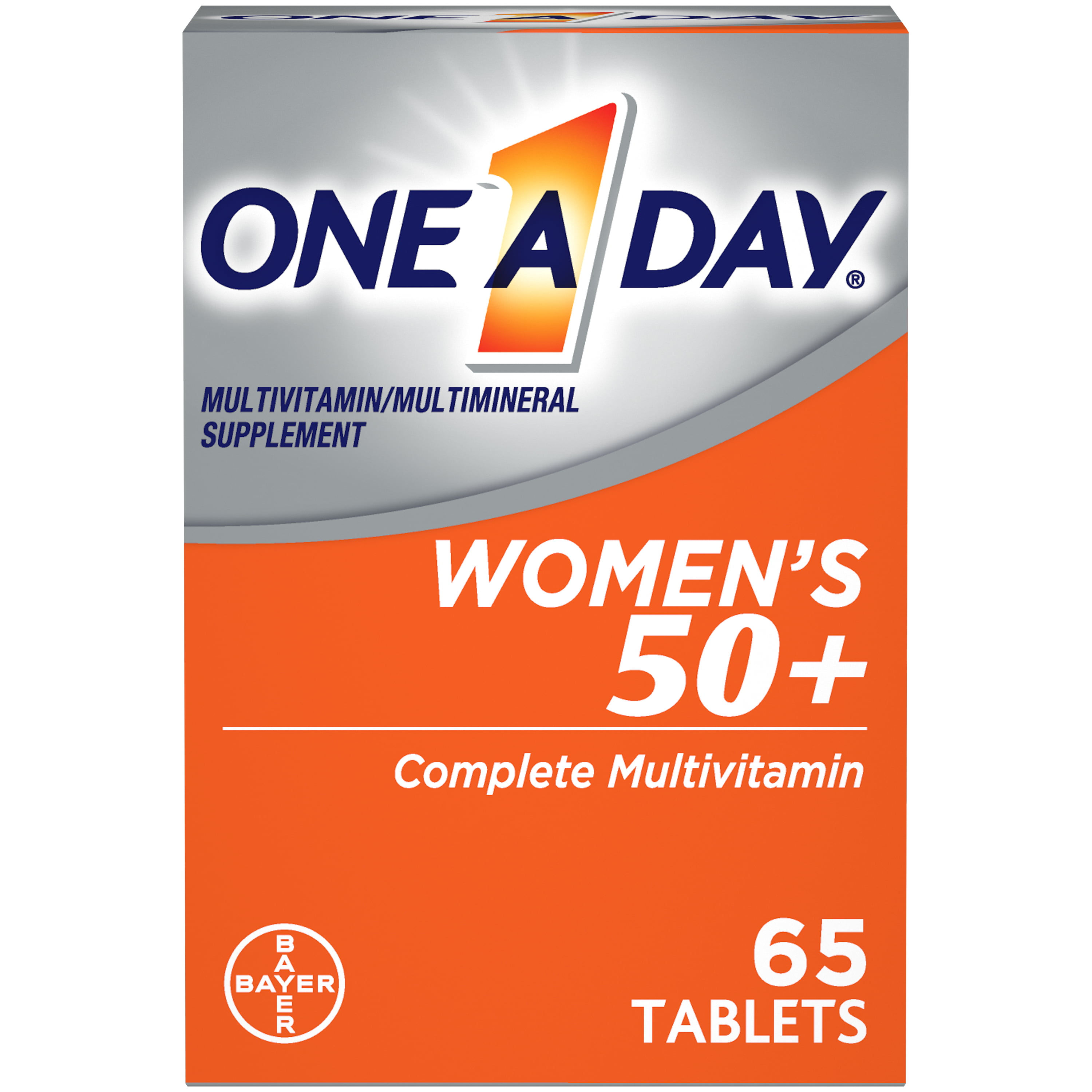 One A Day Women's 50+ Multivitamin Tablets, Multivitamins for Women, 65 Ct