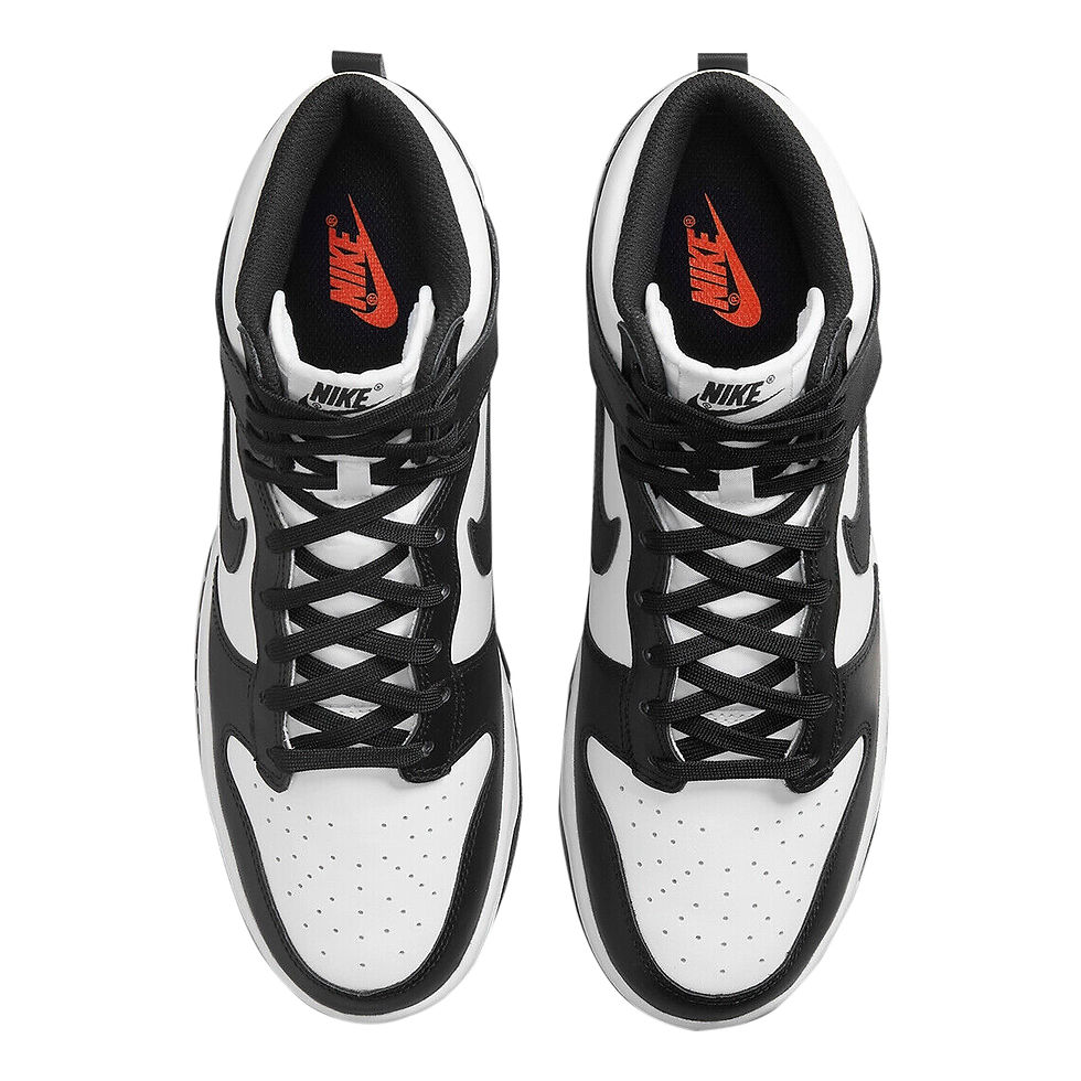 Thumbnail: Men's Nike Dunk Hi Retro White/Black-Total Orange (DD1399 105) - 11.5