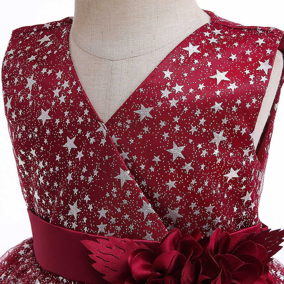 Thumbnail: Flower Toddler Girl Princess Wedding Dress Pageant Birthday Christmas Dress