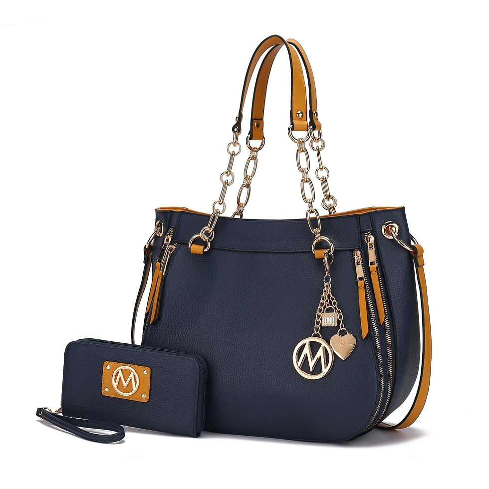 Miniatura: MKF Collection Vegan Leather Shoulder Bag & Wallet Set, Purse Handbag for Women