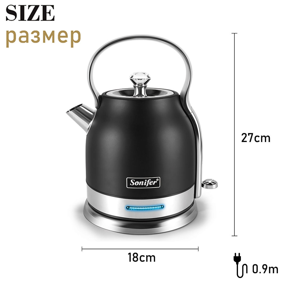 Miniaturbild: 1.5L Stainless Steel Classical Electric Kettle With Temperature Controller Hous