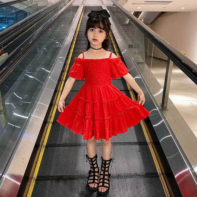 Thumbnail: Girls Summer Dress Striped Blouse Dress For Girl Patchwork Kid Shirt Dress Teen