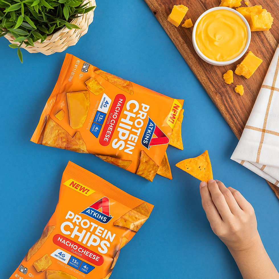 Miniature : Atkins Protein Chips, 1.1oz, Nacho Cheese