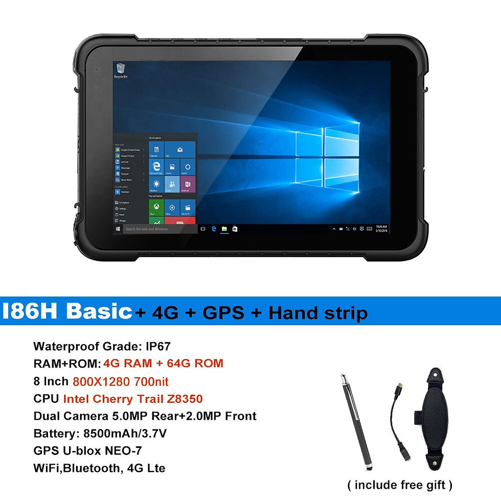 Thumbnail: RUGLINE Best Selling 4G Net Windows 10 Waterproof IP67 Intel Industrial Rugged 