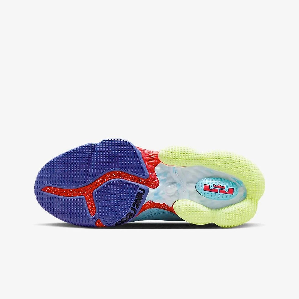 Thumbnail: Original Nike Lebron 19 Low 'Mismatch' Male Blue Basketball Shoe DO9829-400 Nik