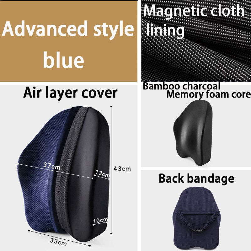 Thumbnail: Memory Foam Lumbar Support Chair Cushion Pillow Orthopedic Seat Cushion For Car