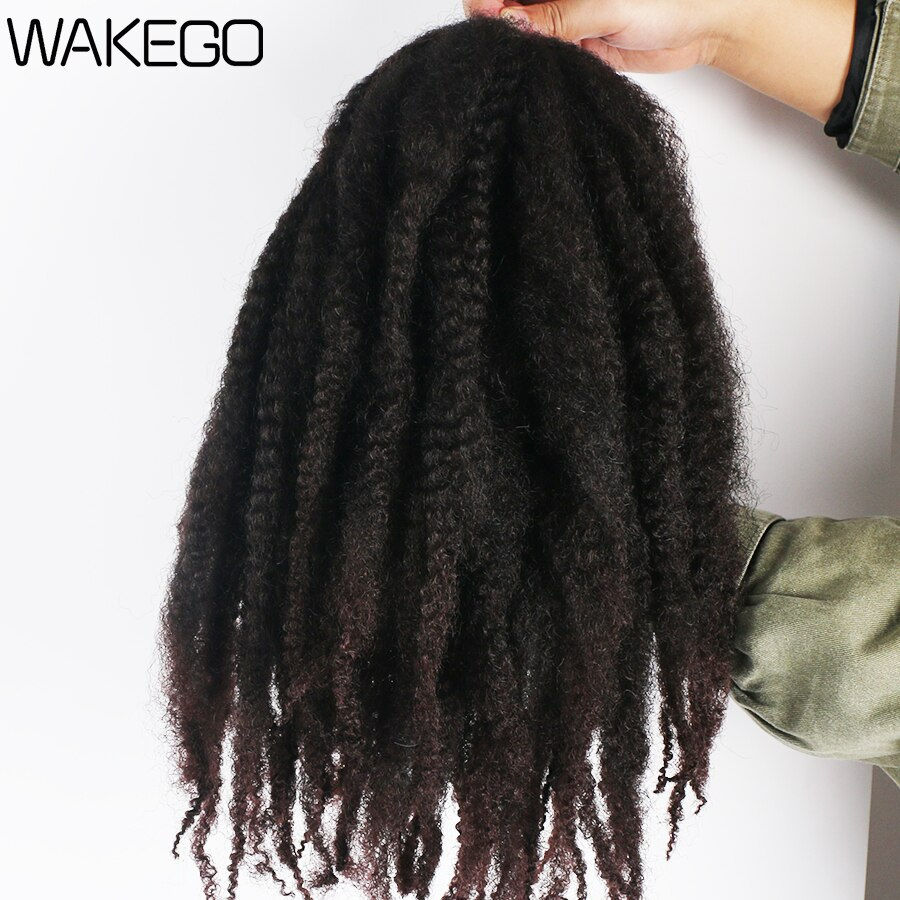 Thumbnail: Wakego Hair Marley Braid Hair for Twists Afro Kinky Curly Marley Twist Crochet 