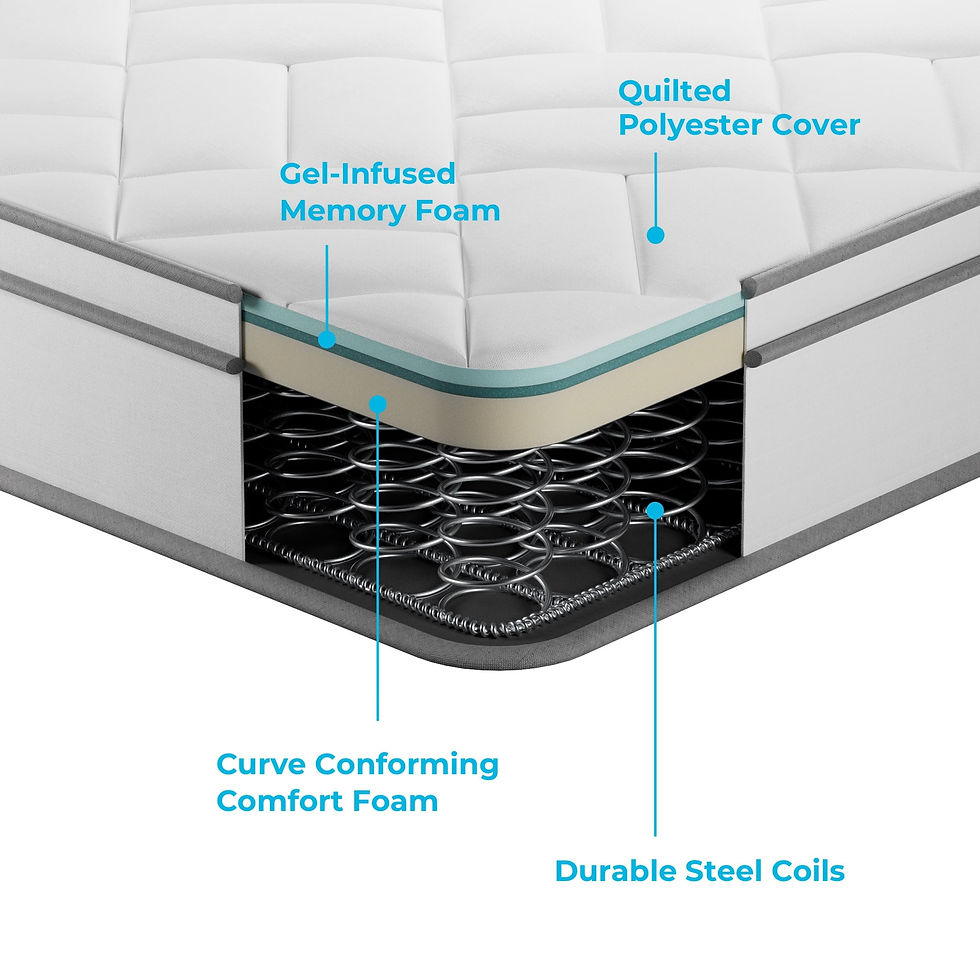 Thumbnail: Linenspa Dreamer 8" Hybrid Mattress, Twin