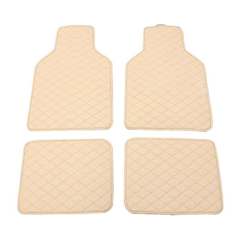 Miniatura: Floor Mats Universal Fit 4pcs PU Leather Car Floor Mat Waterproof Foot Pads Pro