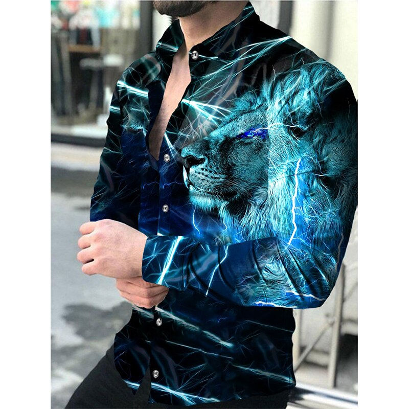 Thumbnail: Newspaper Text Art Fashion Luxury Party Evening Dress Shirt Lapel Button Down S