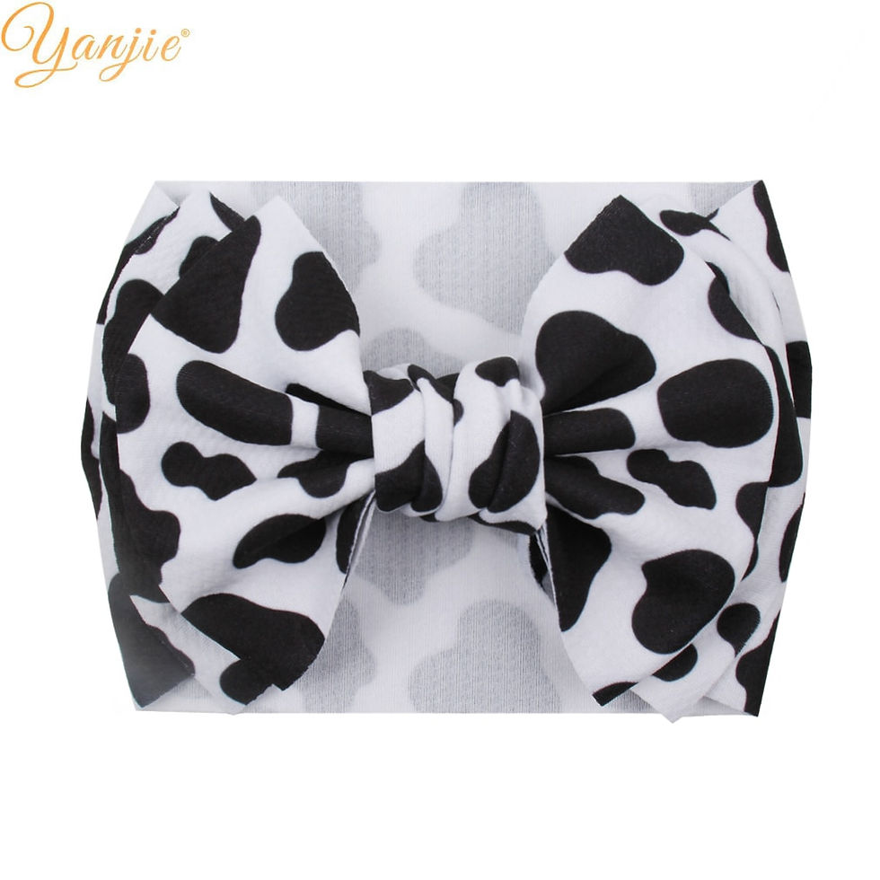 Miniaturbild: 2023 New Arrival Large 7" Hair Bows Headband Waffle Fabric Elastic Hair Bands D