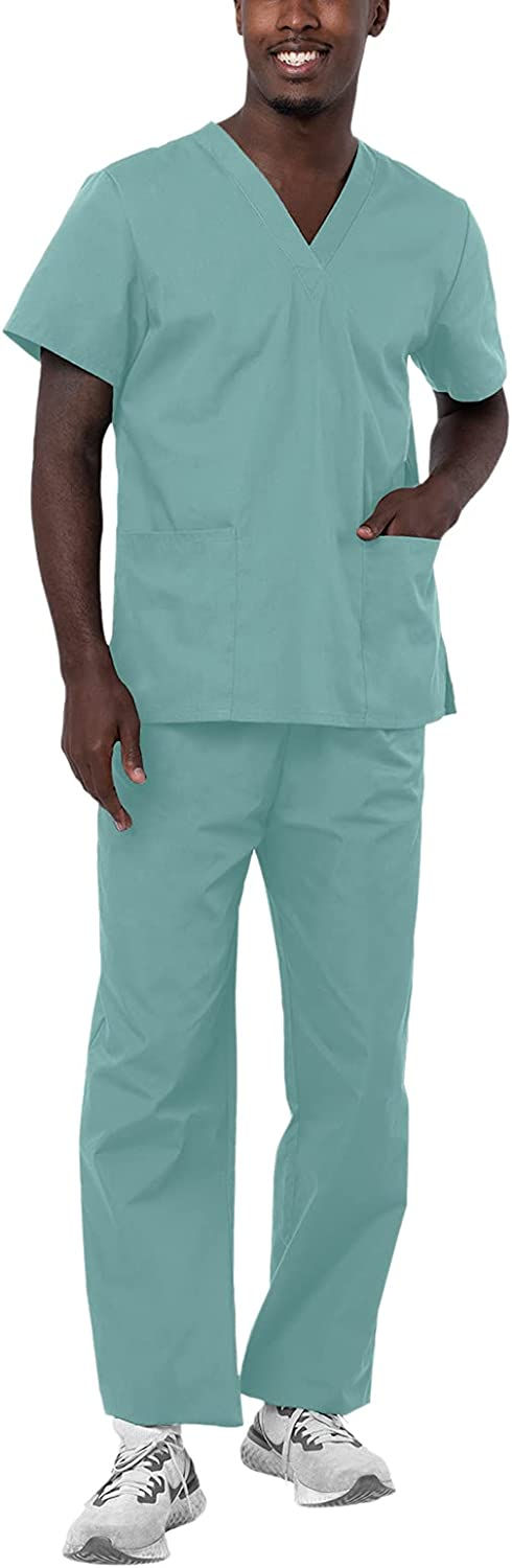 Thumbnail: Adar Universal Unisex Scrubs - Unisex Drawstring Scrub Set