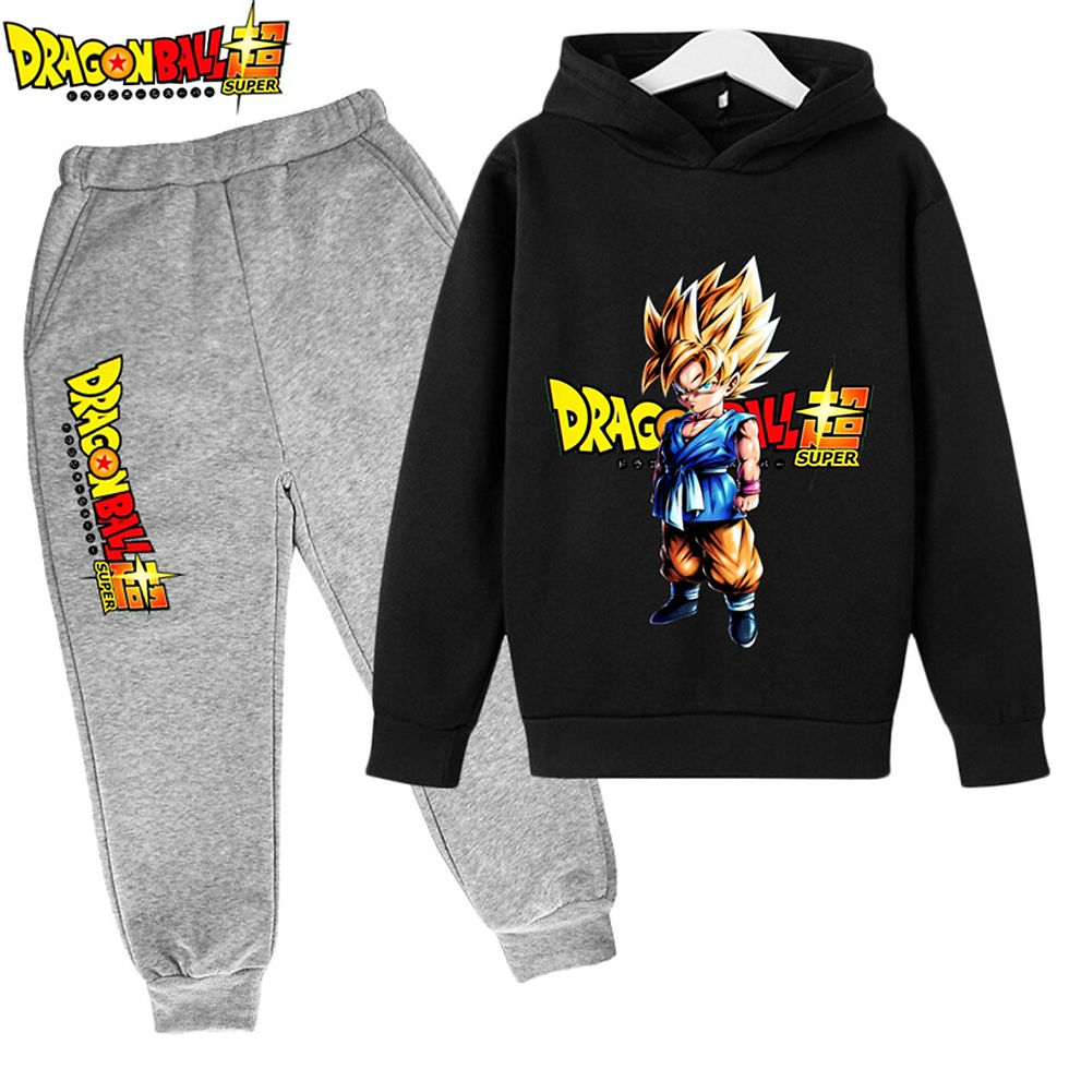 Thumbnail: 2023 New Anime Dragon Ball Z Hoodie Set For Boys Clothes Kids Hoodies Anime Clo