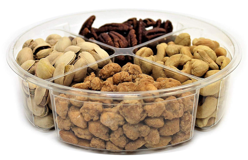 Thumbnail: Gourmet Nuts Sampler Gift Tray 4-Section by It's Delish