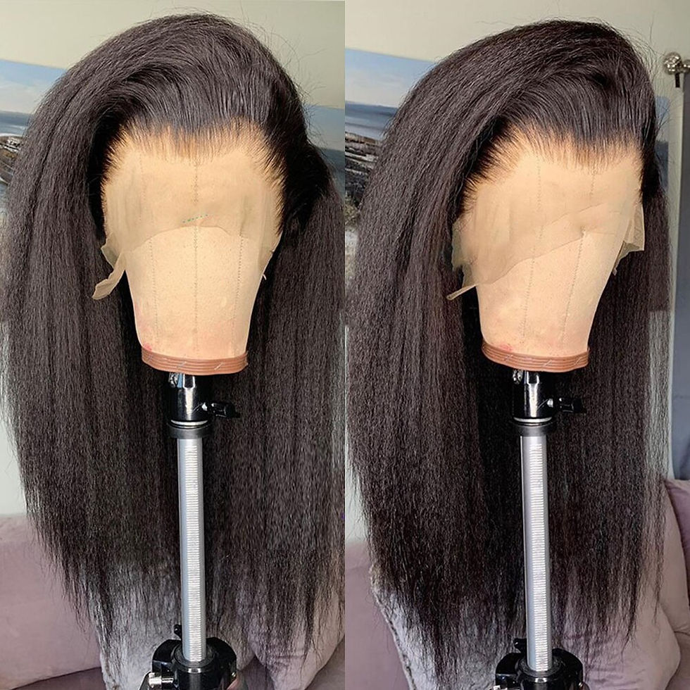 Thumbnail: 13x4 Transparent Lace Front Wigs Brazilian Kinky Straight 180% Lace Frontal 9A 