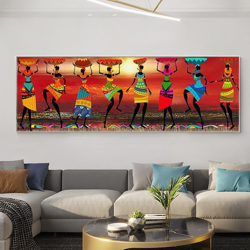Art Paintings African Women Dancing Oil Painting Picture For Living Room Canvas