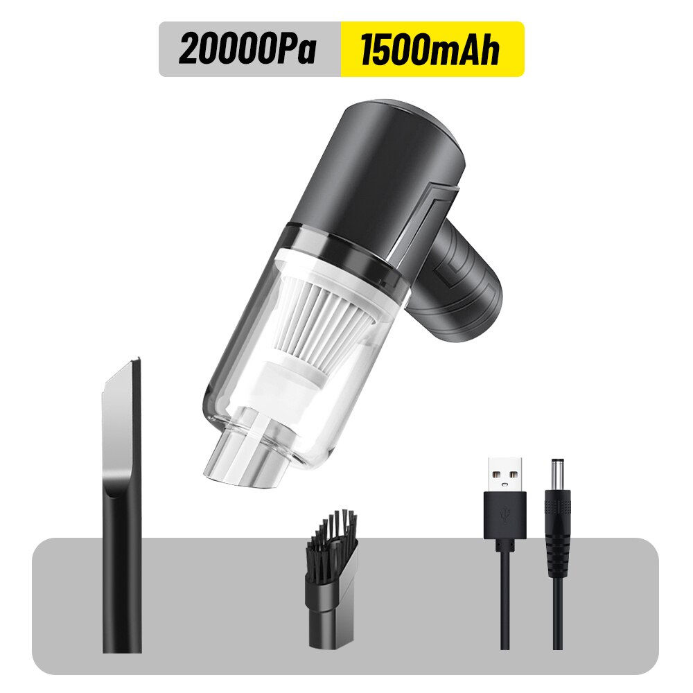 45000Pa Car Vacuum Cleaner Portable Cordless Handheld Cleaning Machine for Home