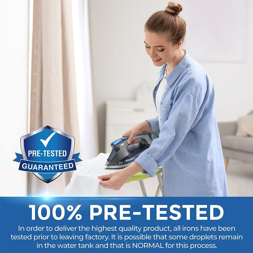 Miniatura: PurSteam Professional Grade 1800-Watt Steam Iron with Digital LCD Screen, 3-Way