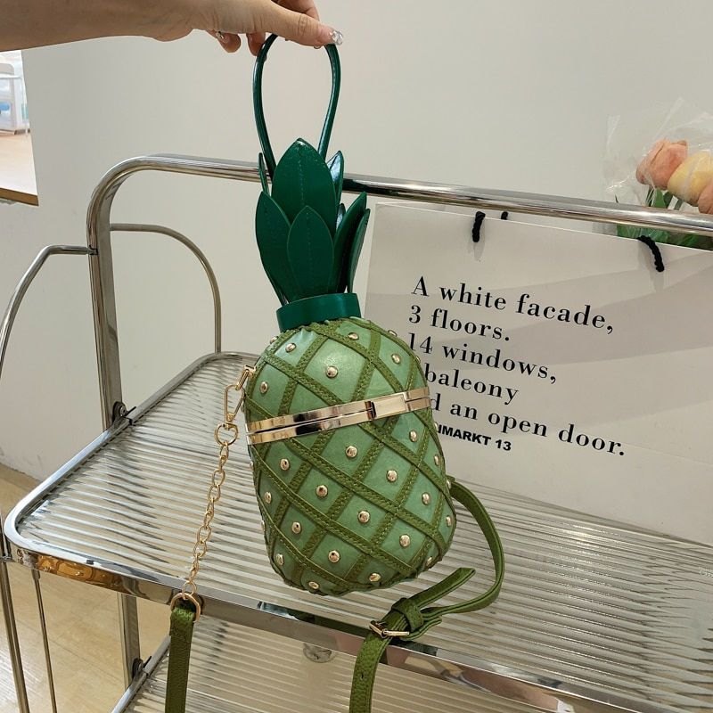 Miniatura: Fashion Mini Pineapple Type Shoulder Crossbody Bag For Women 2022 Luxury Rivet 