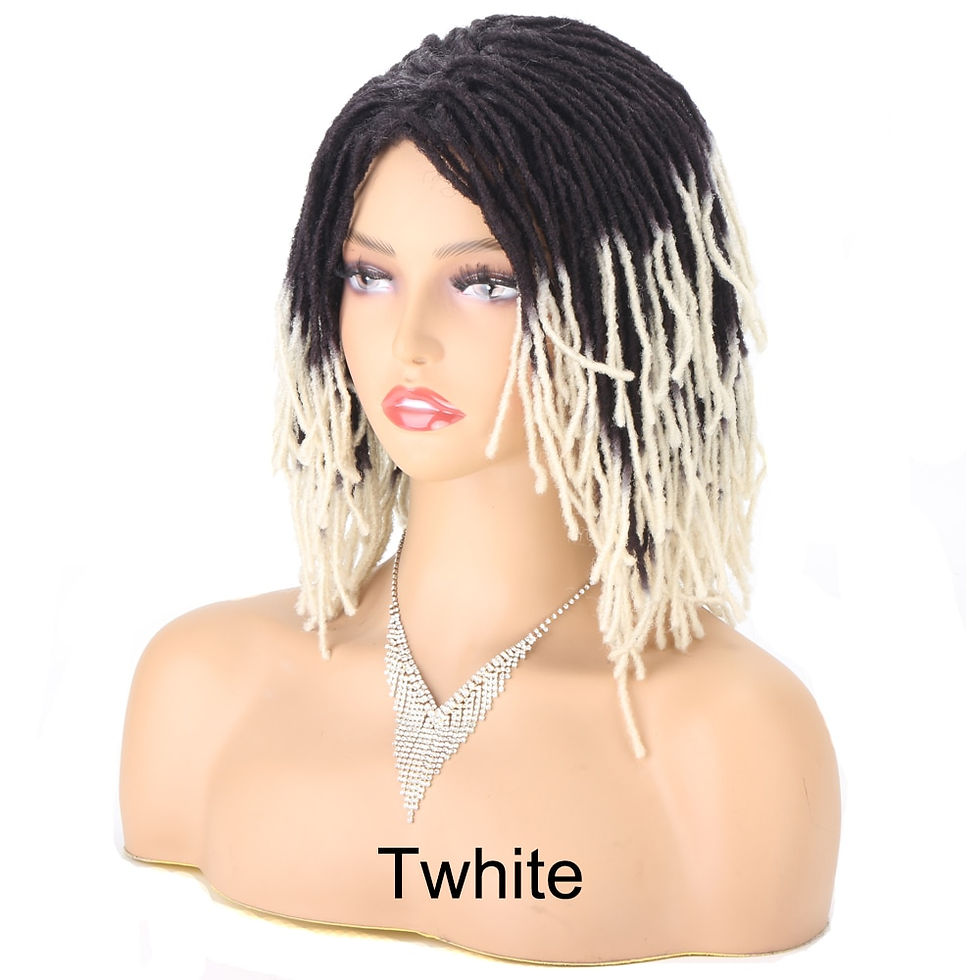 Thumbnail: Braided Wig 10inch Synthetic Hair Short Bob Wig for Women Black Blonde Red Drea