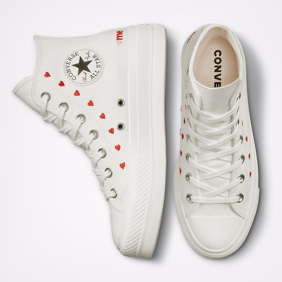 Thumbnail: Original Converse Crafted With Love Chuck Taylor All Star Women White Platform 
