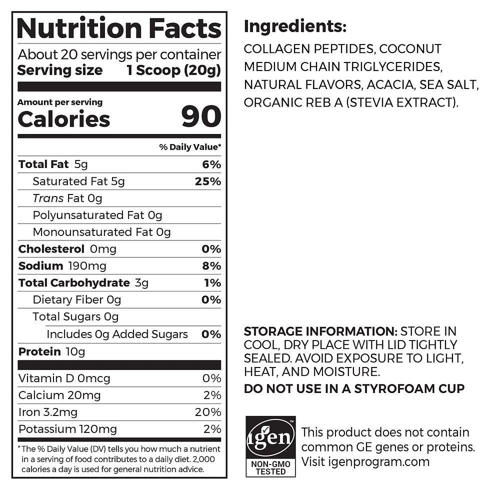 الصورة المصغرة: Orgain Keto Hydrolyzed Collagen Protein Powder with MCT Oil, Vanilla, 10g Colla