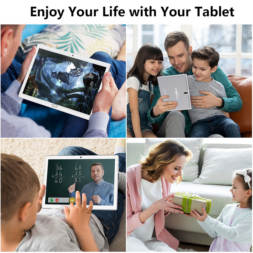 Миниатюра: 10 Inch Android Tablet PC, Android 11 OS Tablets Computer with Keboard and Mous