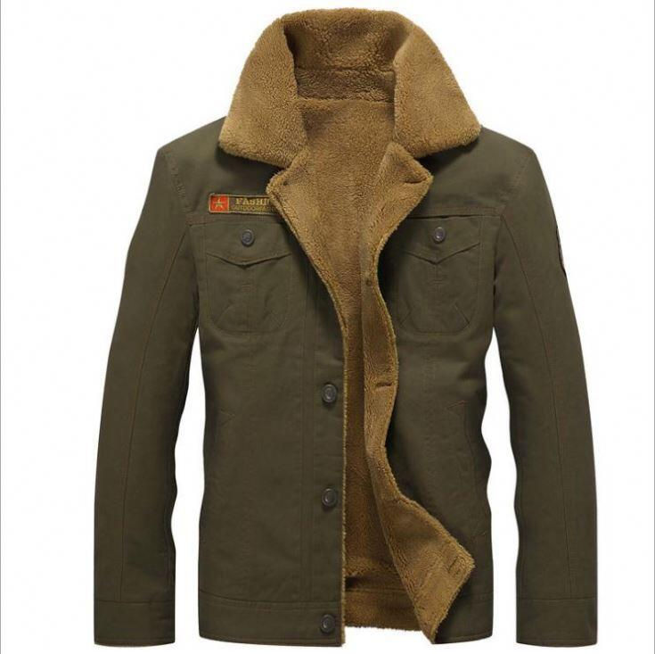 Thumbnail: Cotton Jacket Winter Men Thicken Plus Size Jackets Jeans Jackets Men