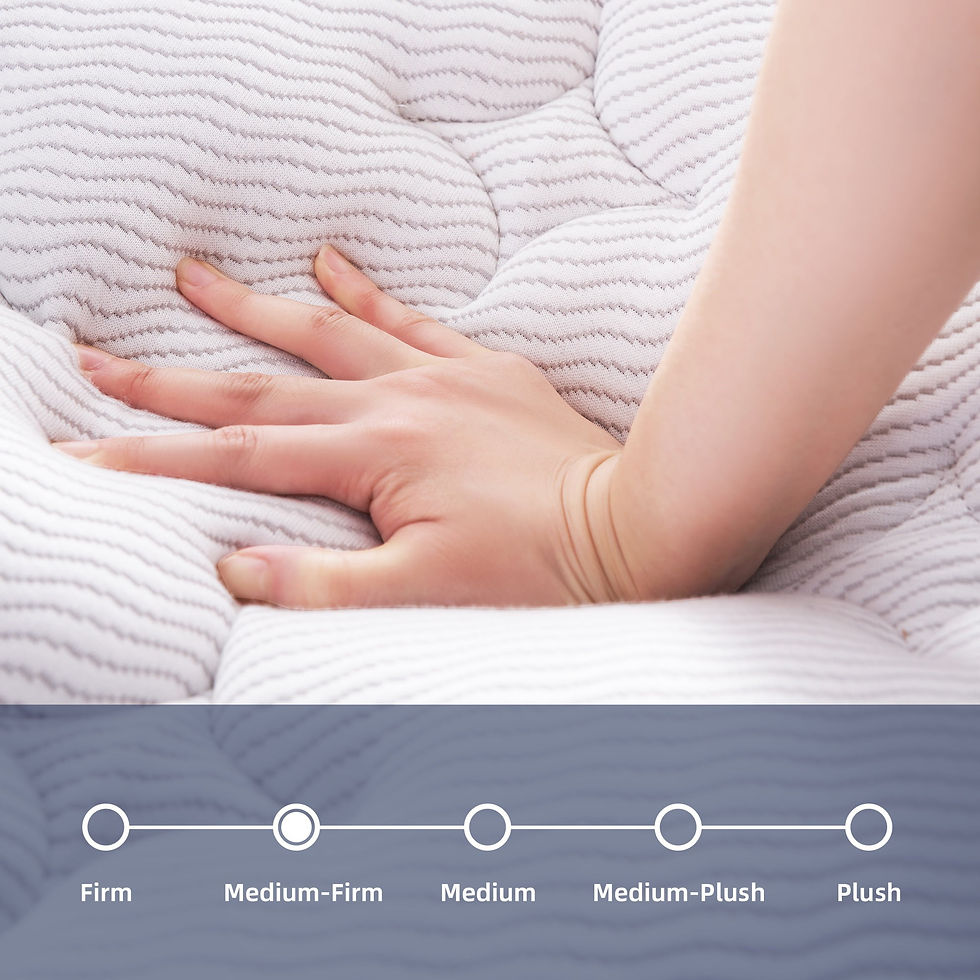 Thumbnail: Xizz 12 Inch Hybrid Mattress in a Box Medium-Firm Queen Mattress with Gel Memor