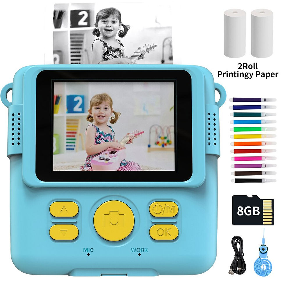 Миниатюра: Kids Camera Instant Print Camera for Children 1080P HD Video Photo Thermal Prin